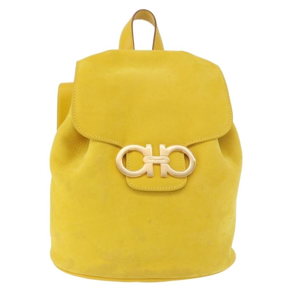 Salvatore Ferragamo Gancini Backpack Yellow